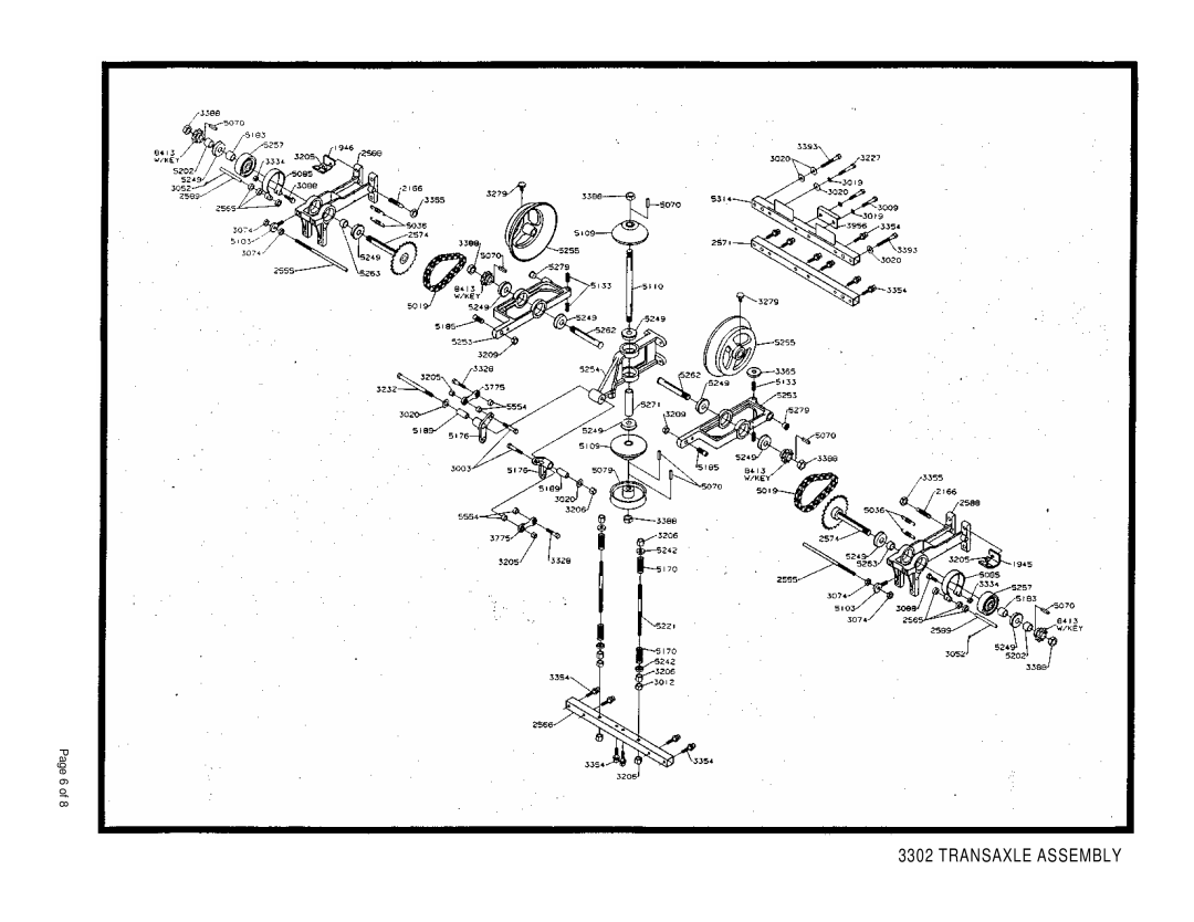 Dixon 3302 manual Transaxle Assembly 