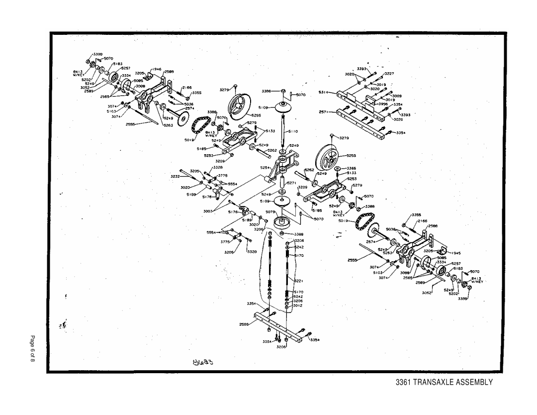 Dixon 3361 brochure Transaxle Assembly 