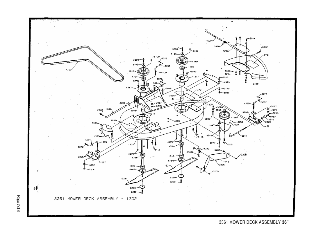 Dixon 3361 brochure Mower Deck Assembly, Page 7 of 