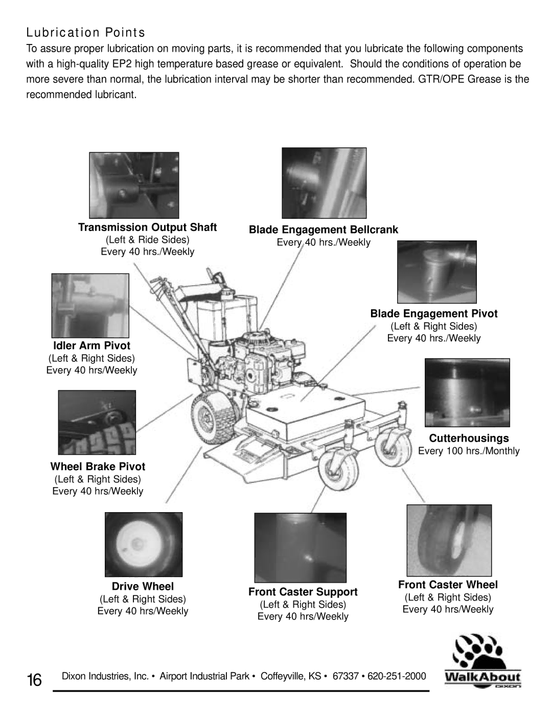 Dixon 36 & 48 Transmission Output Shaft Blade Engagement Bellcrank, Blade Engagement Pivot Idler Arm Pivot, Cutterhousings 