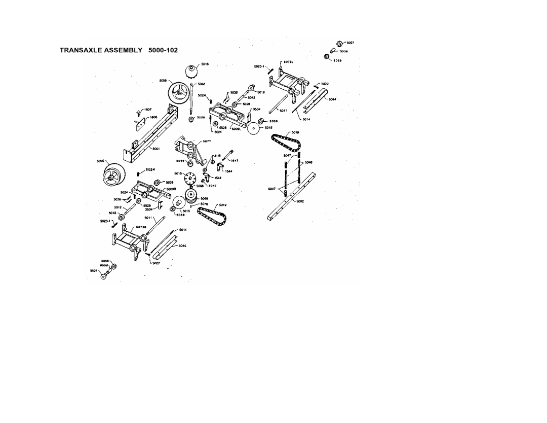 Dixon 422, 424, 422 & 424 manual Transaxle Assembly 