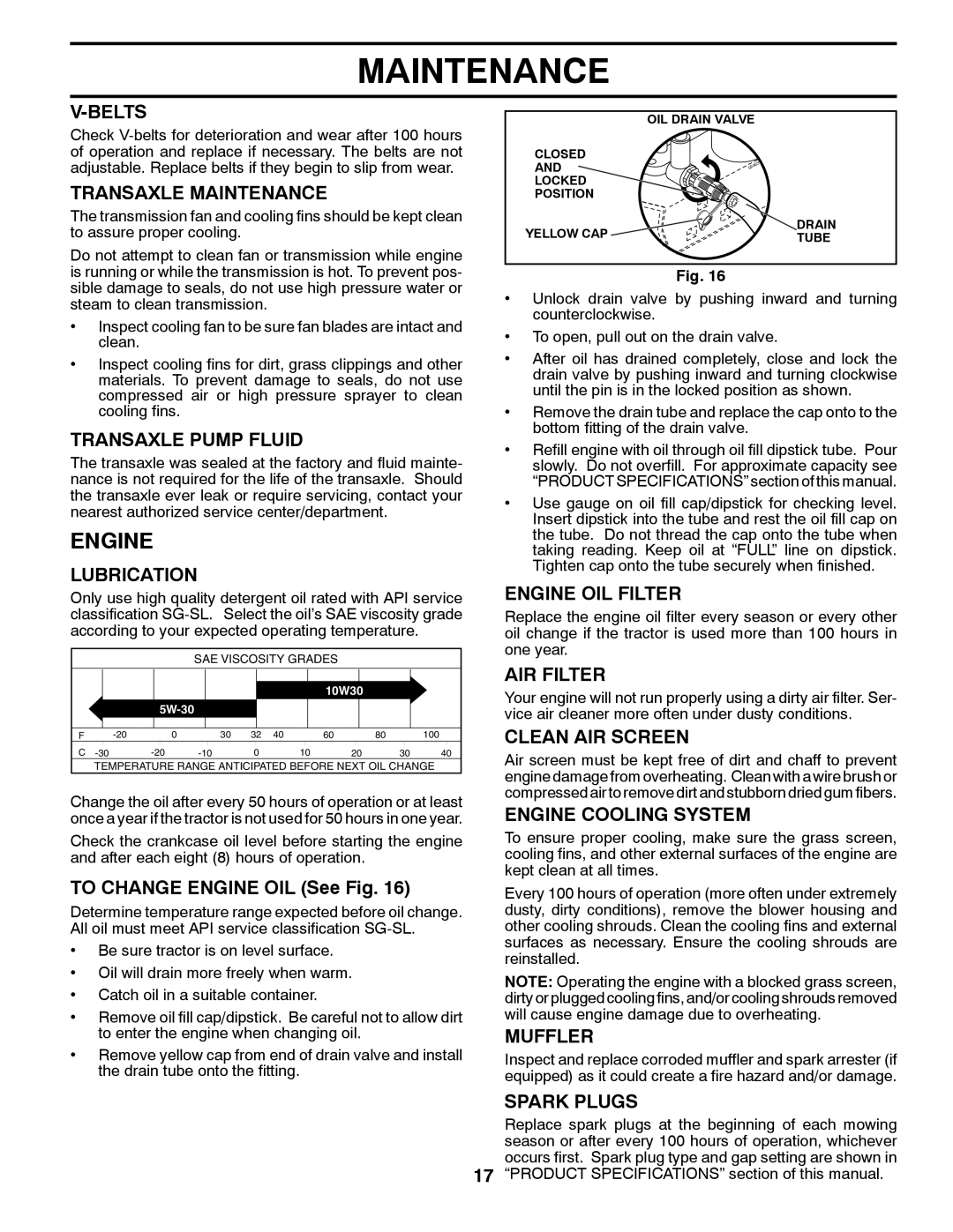 Dixon D22H46, 433616 manual Engine 