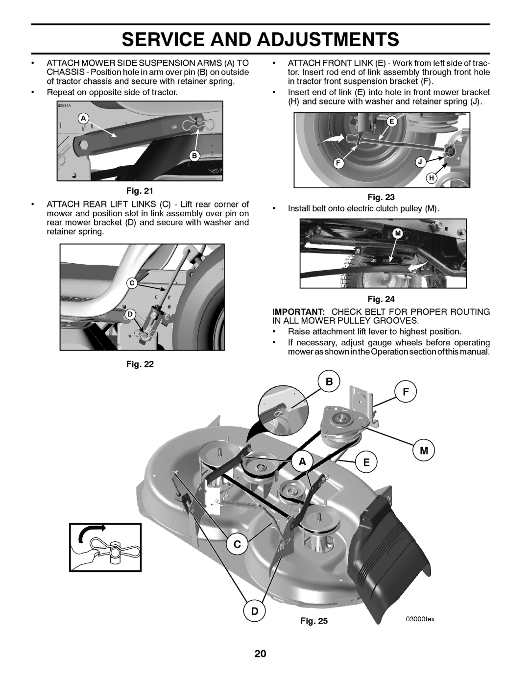 Dixon 433616, D22H46 manual Raise attachment lift lever to highest position 