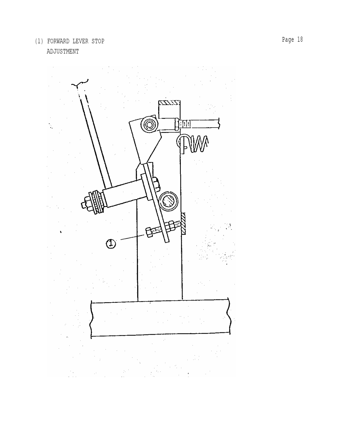 Dixon 503 manual Forward Lever Stop Adjustment 