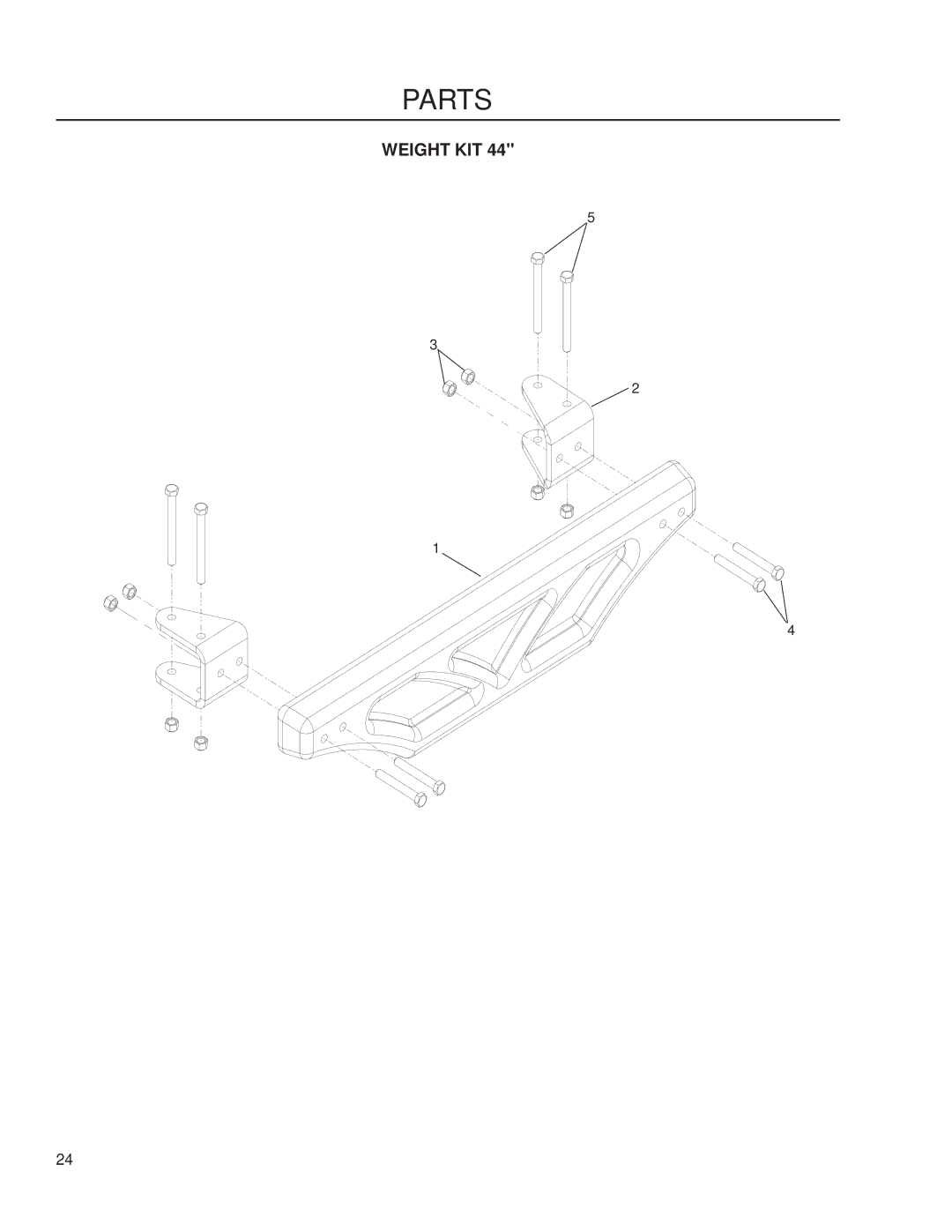 Dixon 539 132397, 539 132252, 539 132250, 539 132251 manual Weight KIT 