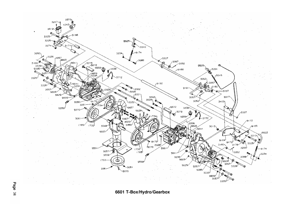 Dixon 6601 manual Box/Hydro/Gearbox 