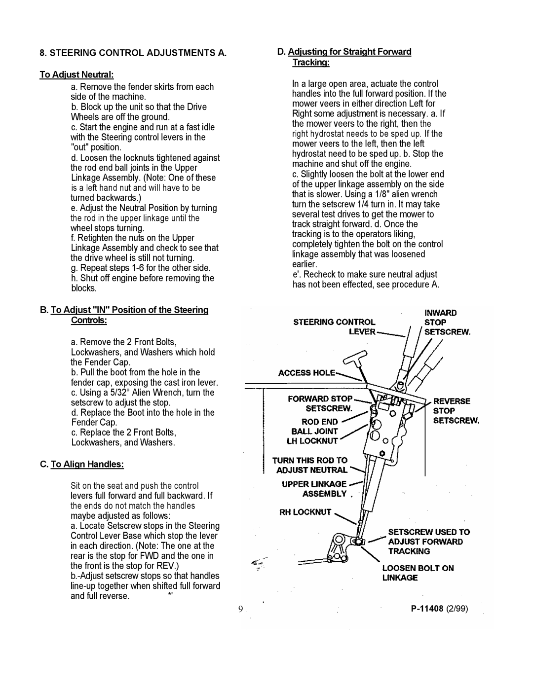 Dixon 700 Series manual Replace the Boot into the hole in the Fender Cap, Full reverse 