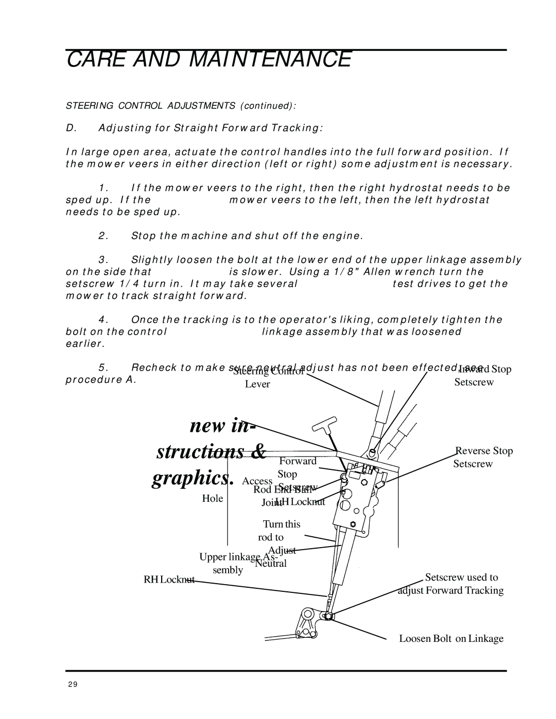 Dixon 8000 Series manual New Structions 