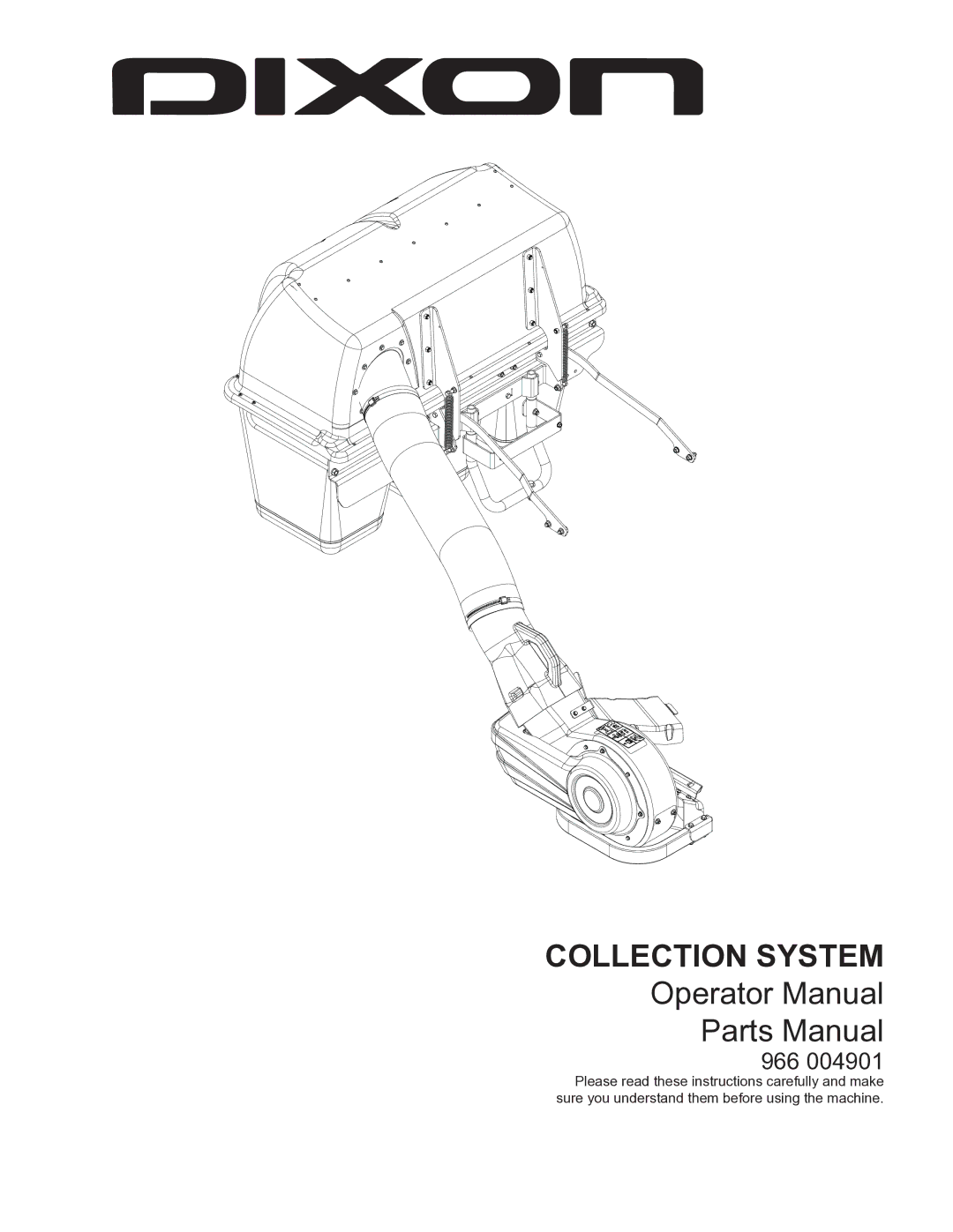 Dixon 966 004901 manual Collection System 