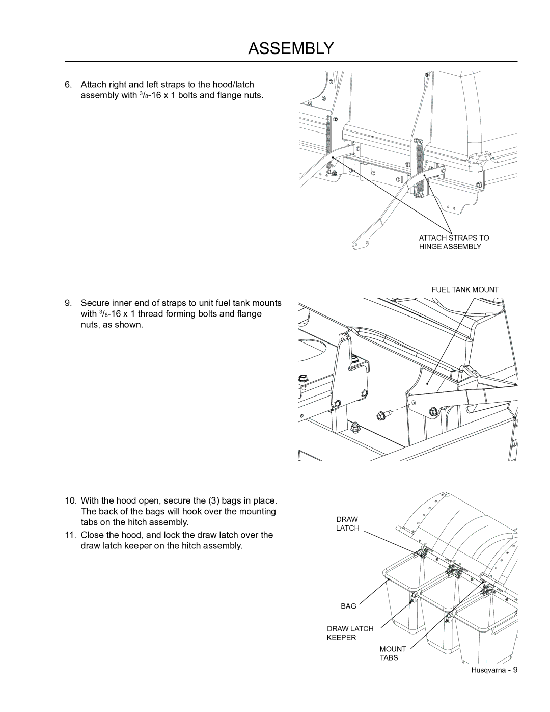 Dixon 966 004901 manual Assembly 