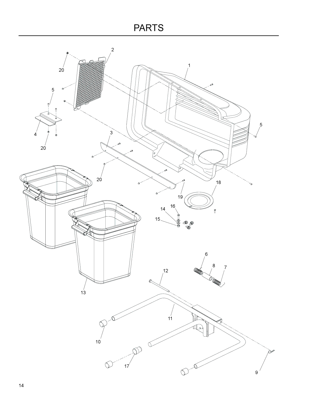 Dixon 966004101 manual Parts 