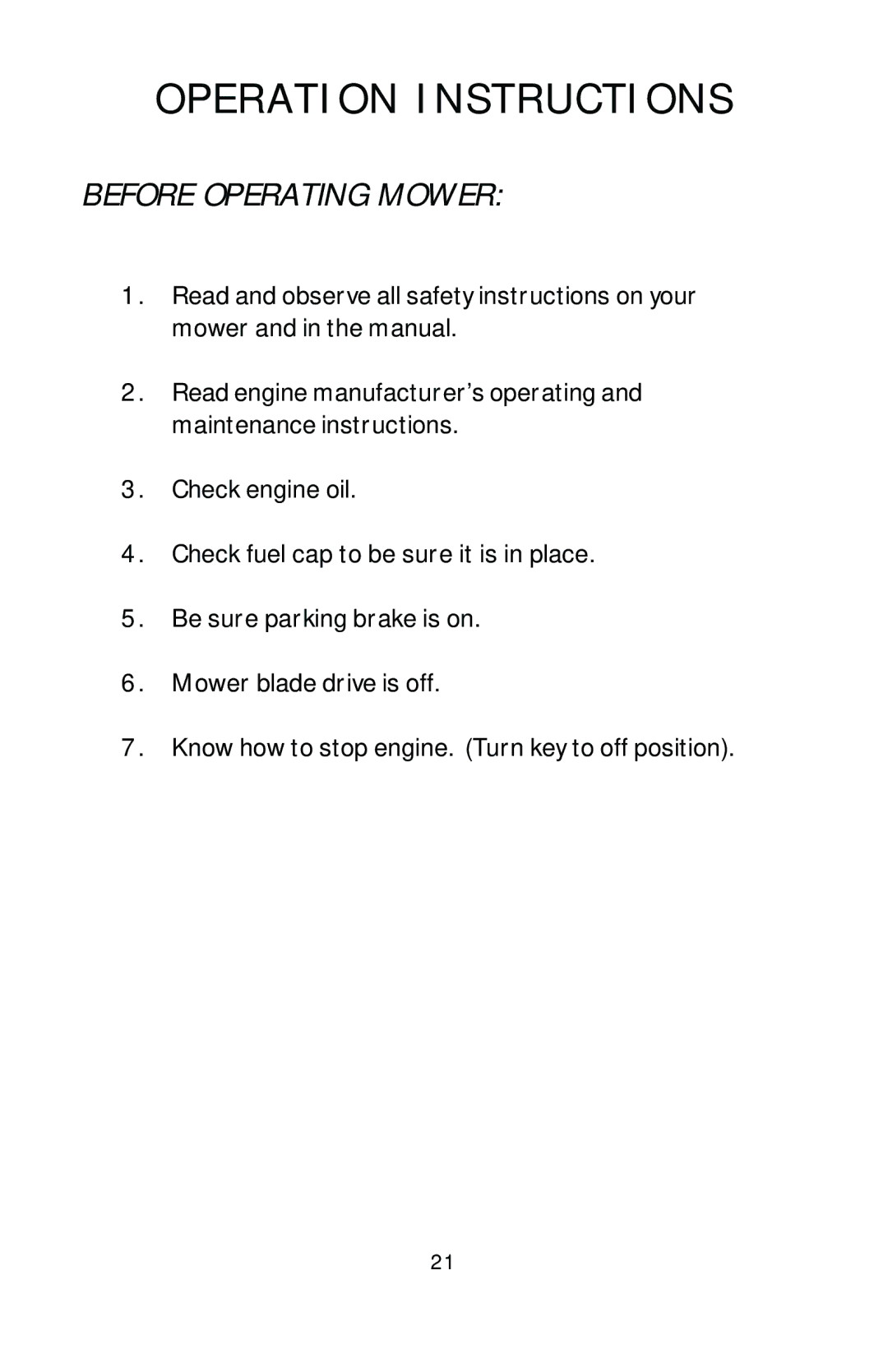 Dixon HL 42, HL 36, HL 30, 16246-0803 manual Before Operating Mower 