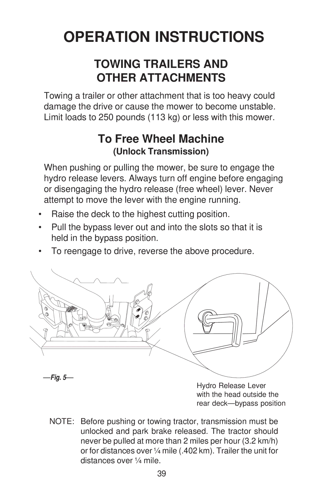 Dixon RAM 50 MAG KOH/968999563, RAM MAG 50, RAM 44, RAM MAG 44 Towing Trailers Other Attachments, To Free Wheel Machine 