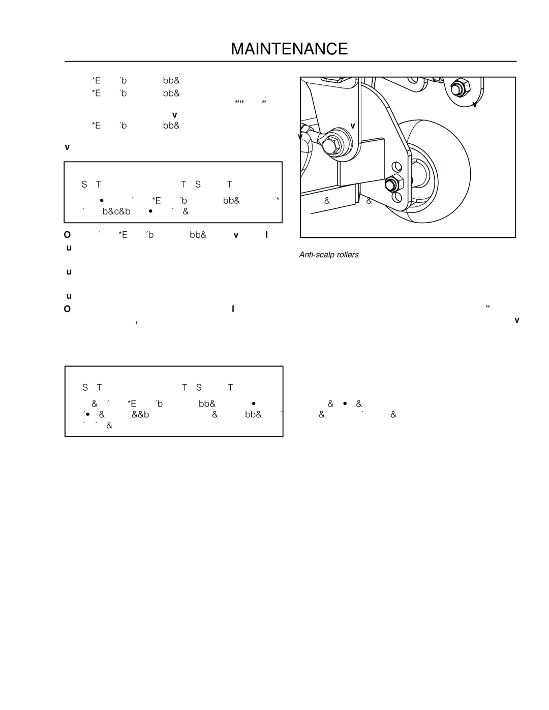 Dixon 966057501, SE 5225 KOH CE manual Anti-scalp rollers 