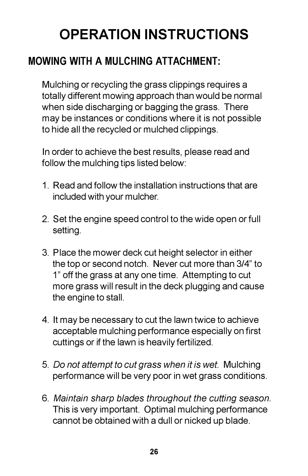 Dixon Zero-Turn Riding Mower manual Mowing with a Mulching Attachment 