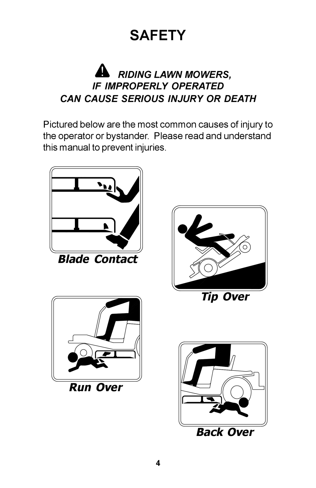 Dixon Zero-Turn Riding Mower manual Safety 