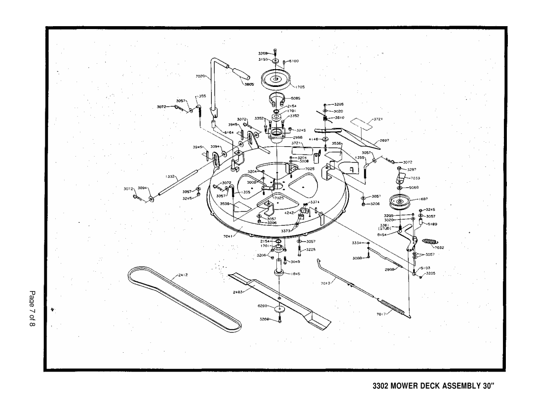 Dixon ZTR 3302 manual Mower Deck Assembly, Page 7 of 