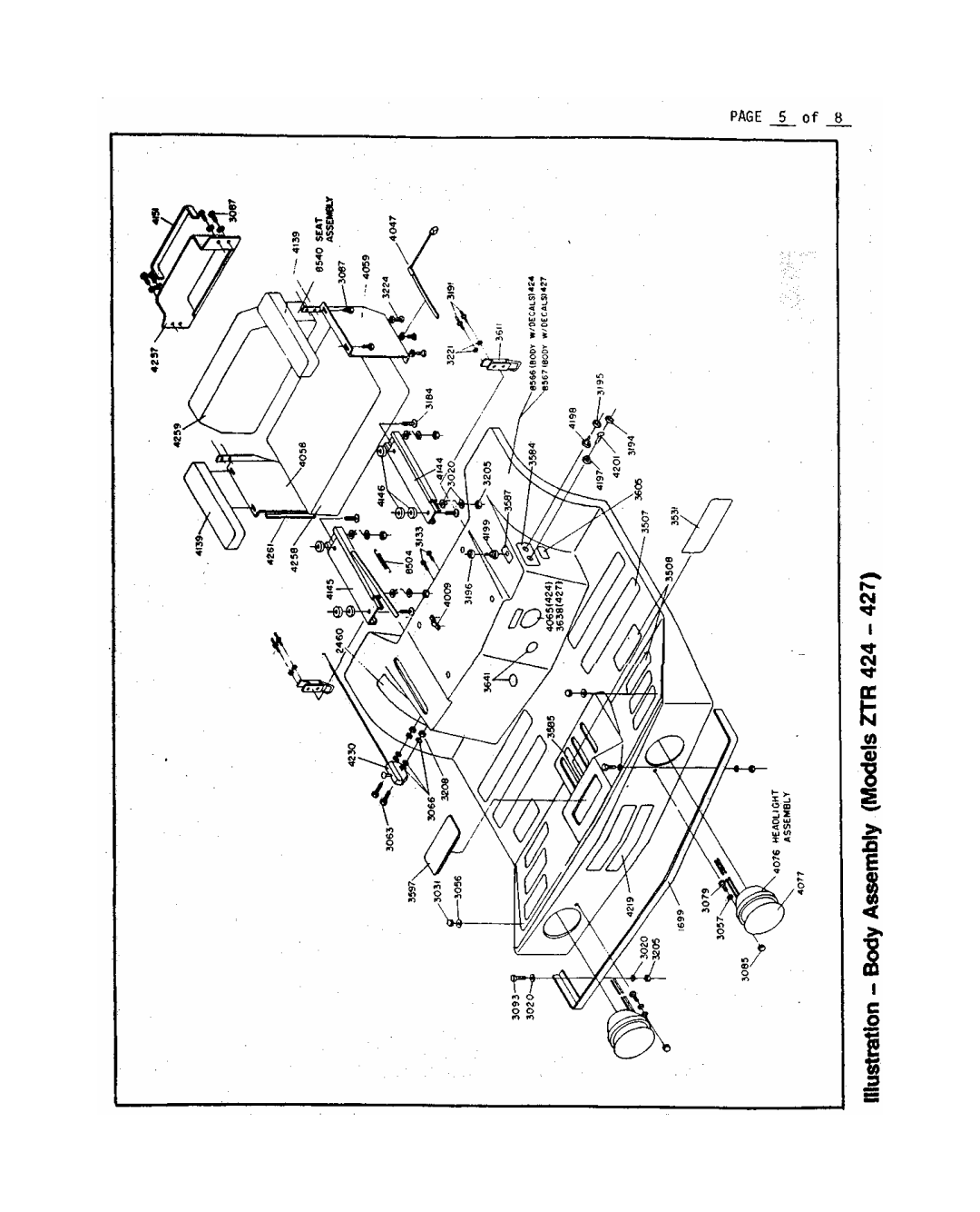 Dixon ZTR 427 brochure 