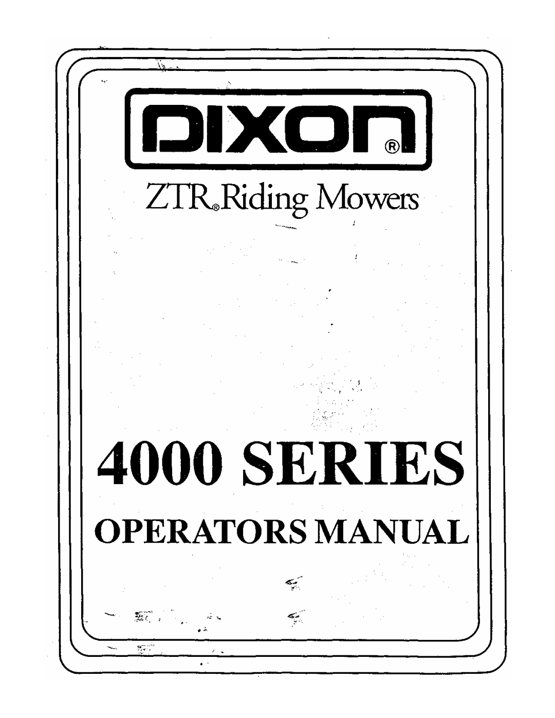 Dixon ZTR 4424 manual 