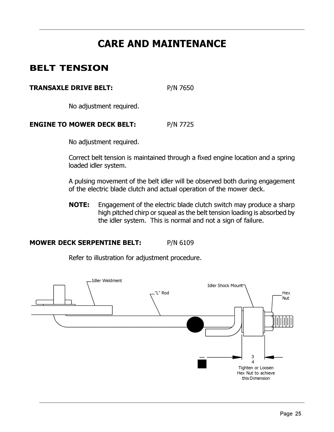 Dixon 8950-598, ZTR 4426 manual Transaxle Drive Belt, Engine to Mower Deck Belt, Mower Deck Serpentine Belt 