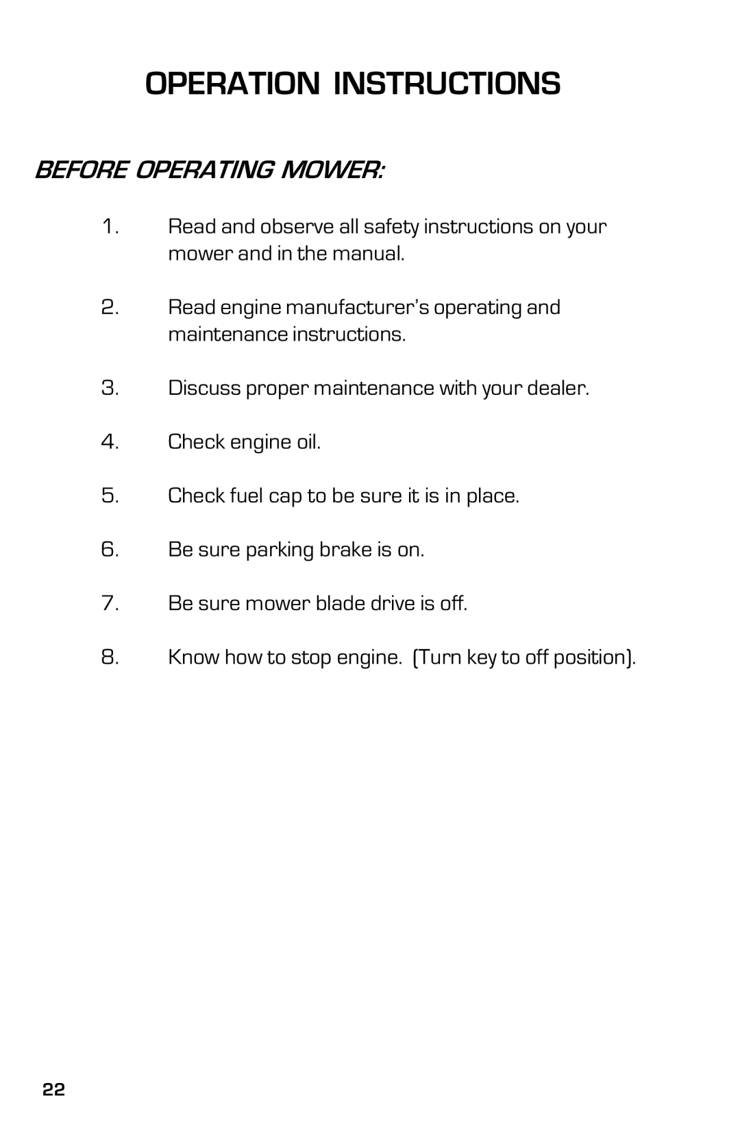 Dixon ZTR 5005, ZTR 5004 manual Before Operating Mower 