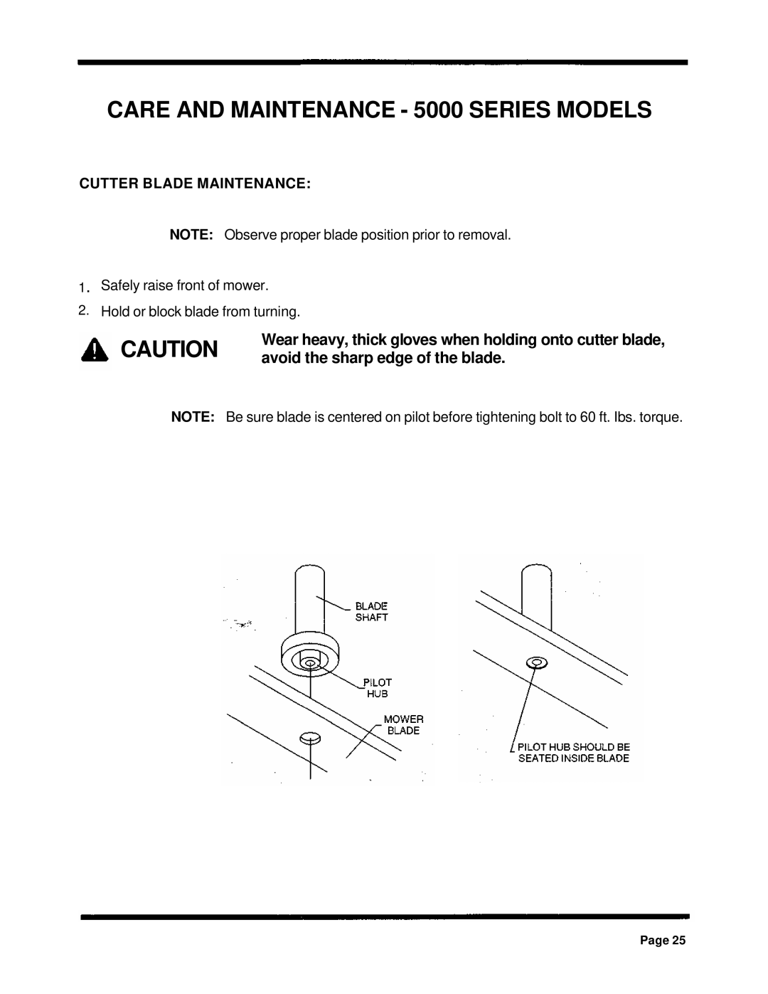 Dixon ZTR 5502, ZTR 5422, ZTR 5601 manual Cutter Blade Maintenance 