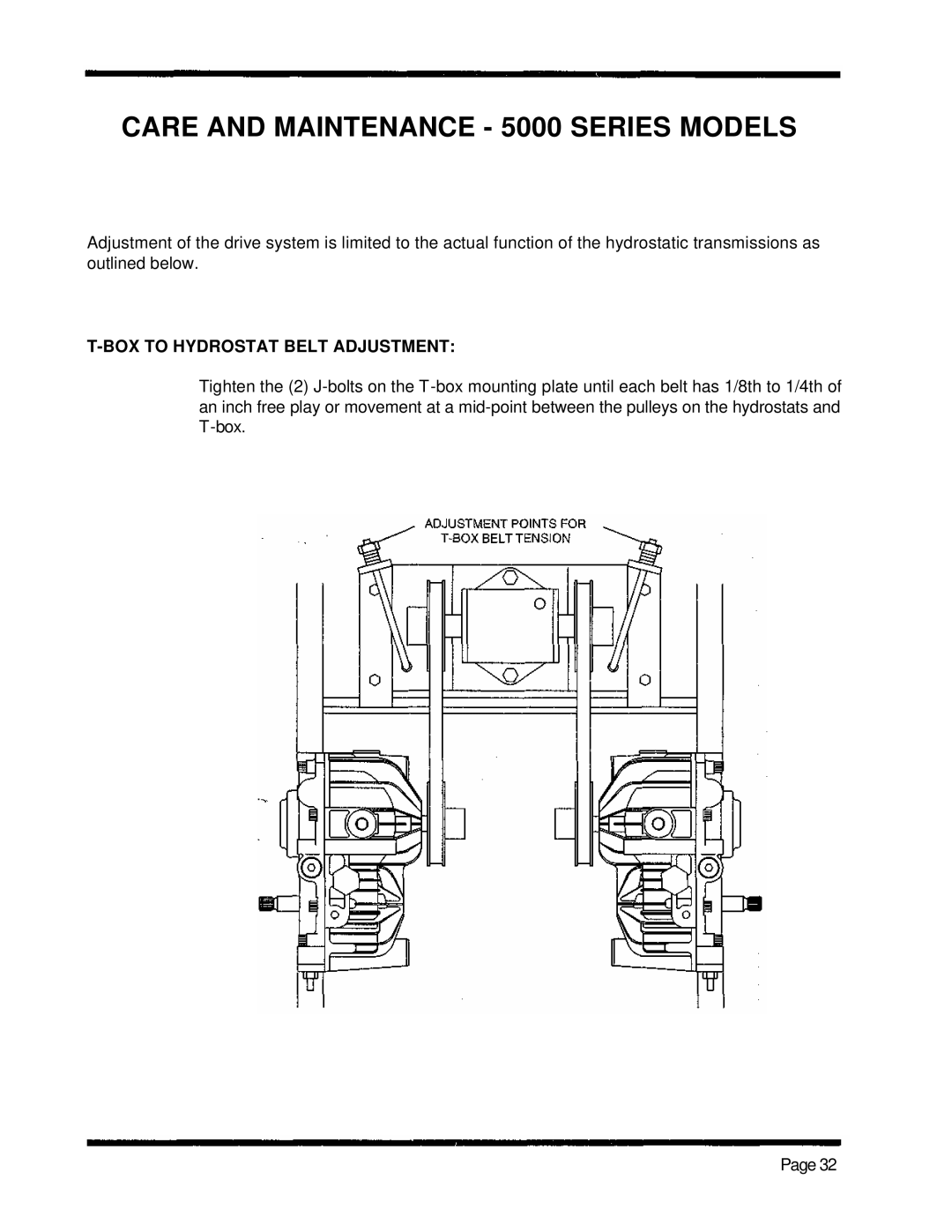 Dixon ZTR 5601, ZTR 5422, ZTR 5502 manual Care and Maintenance 5000 Series Models 