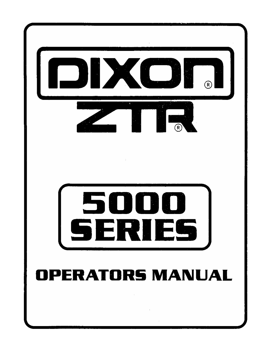 Dixon ZTR 5502, ZTR 5422, ZTR 5601 manual 