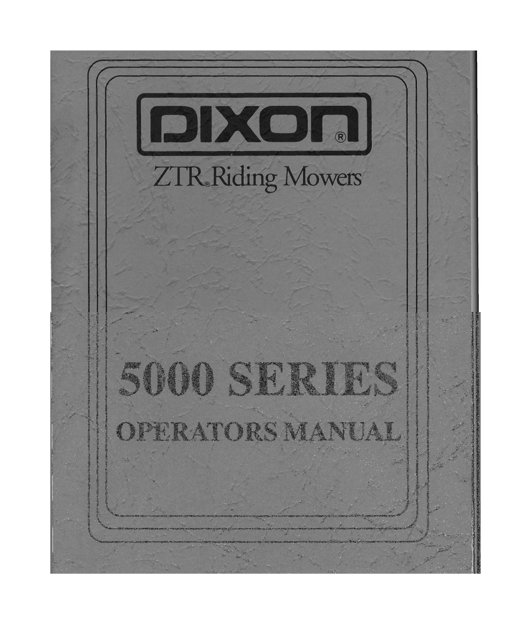 Dixon ZTR 5423 manual 