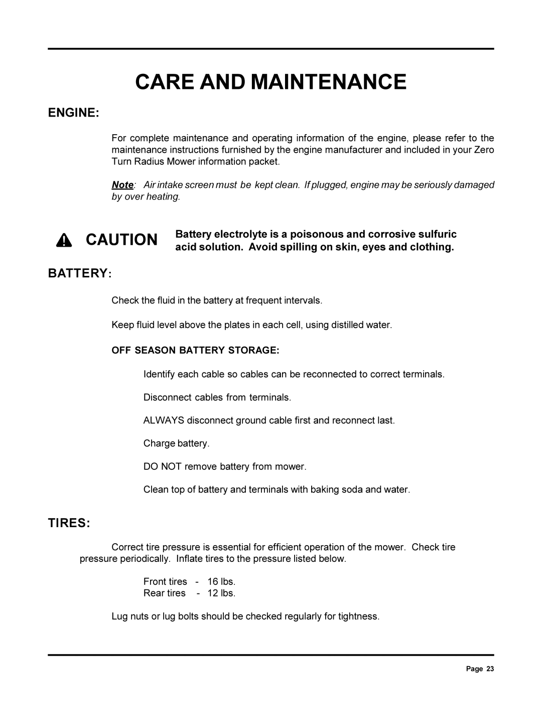 Dixon 13090-0700, ZTR 6022 manual Engine 