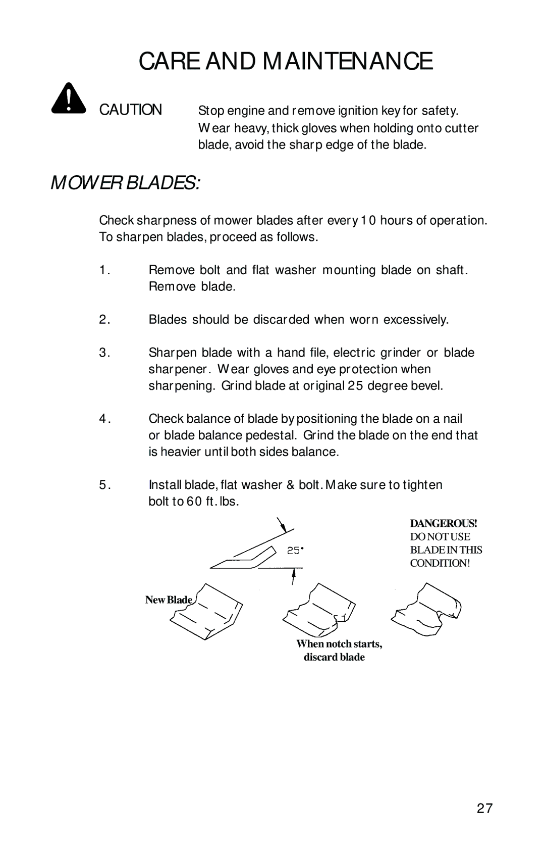 Dixon 13090-0601, ZTR 6023 manual Mower Blades 