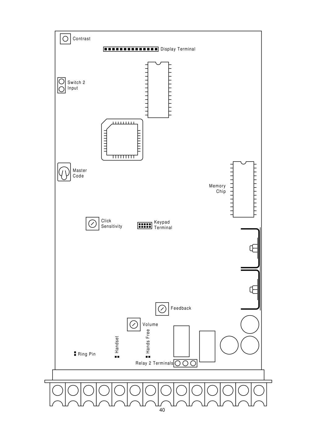 DKS Enterprises 1803, 1808, 1802, 1810 owner manual Relay 2 Terminals 