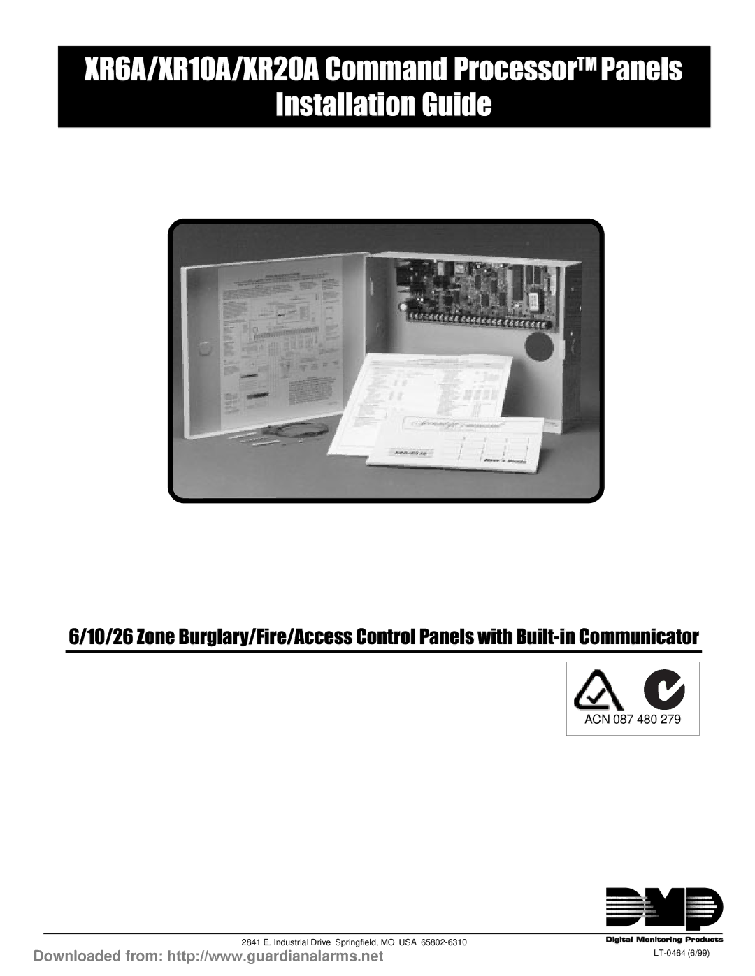 DMP Electronics XR6A, XR20A, XR10A manual Installation Guide 