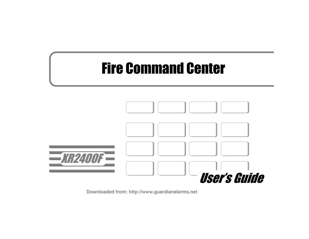 DMP Electronics XR2400F manual Fire Command Center 
