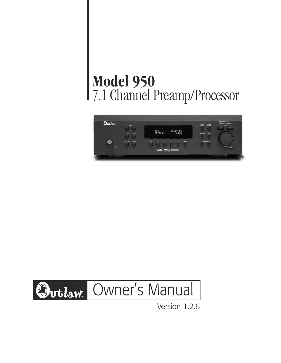 Dolby Laboratories 950 7.1 owner manual Model 