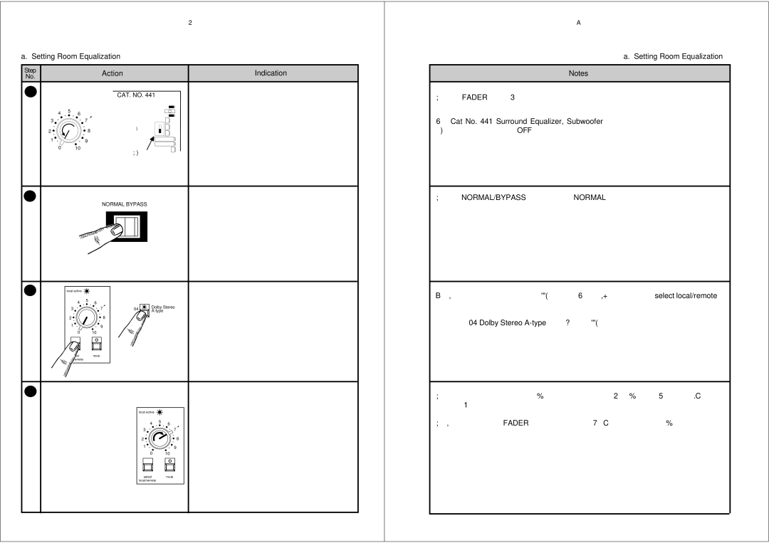 Dolby Laboratories CP65 manual Chain Alignment Procedures, Off 