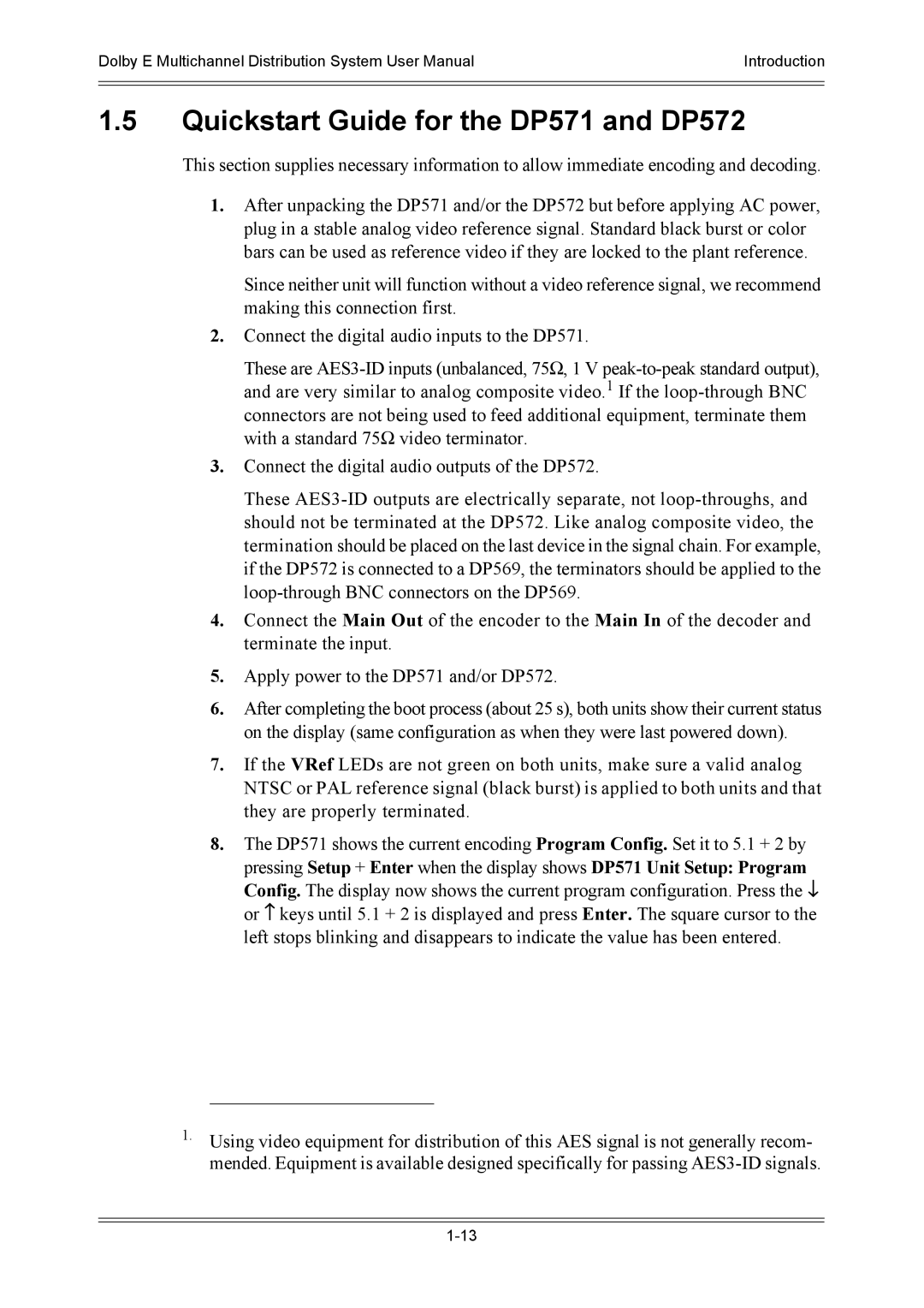 Dolby Laboratories user manual Quickstart Guide for the DP571 and DP572 