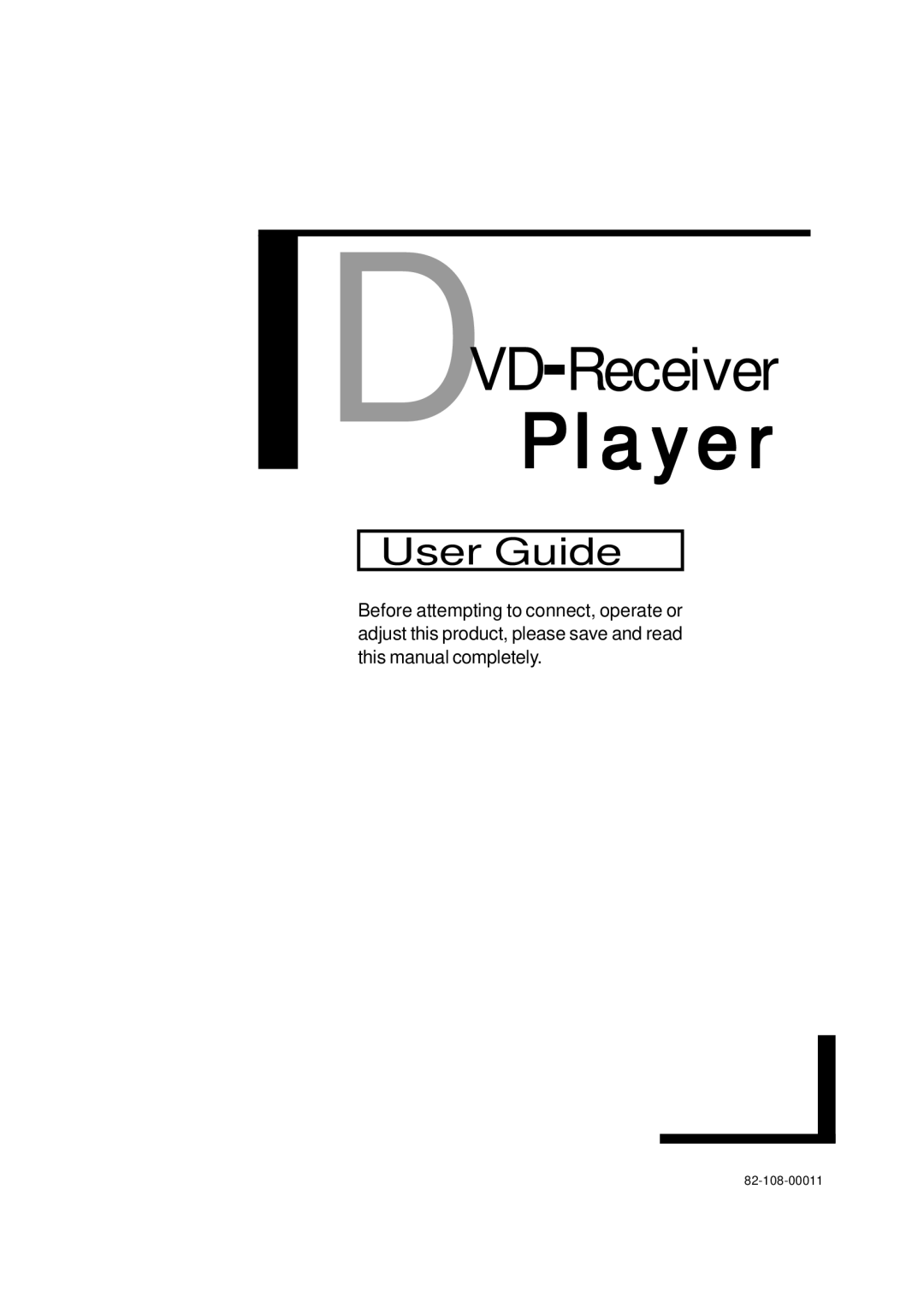 Dolby Laboratories DVD Player manual DVDPlayer-Receiver 