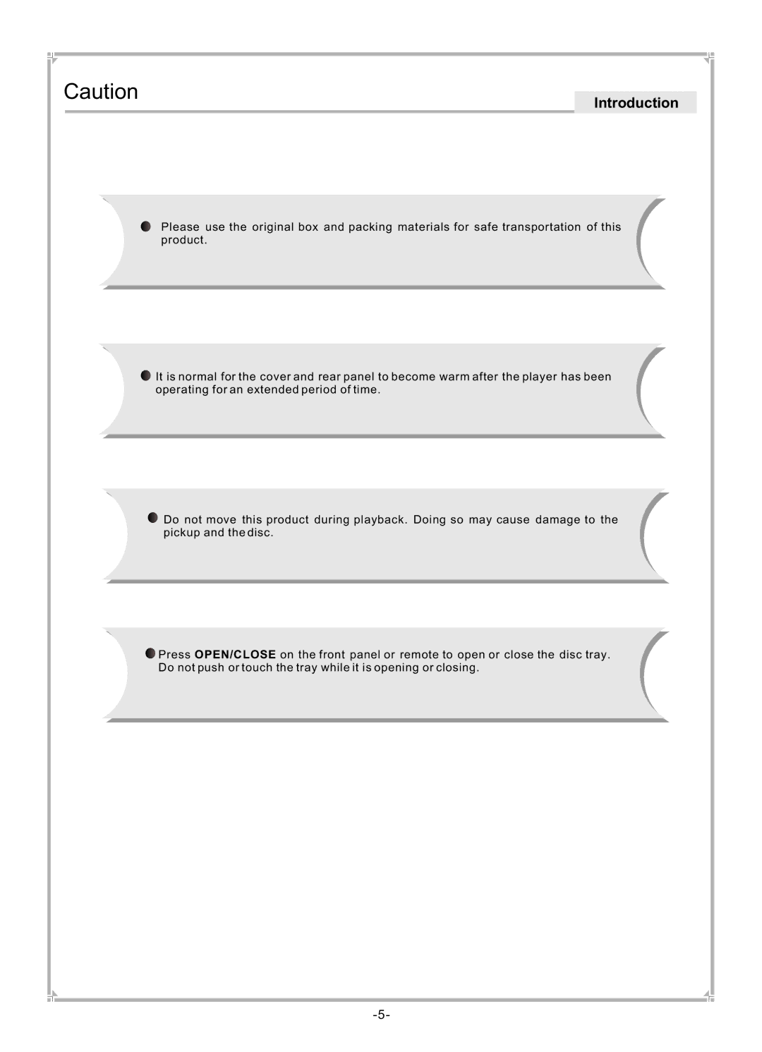 Dolby Laboratories DVP650 user manual Introduction 