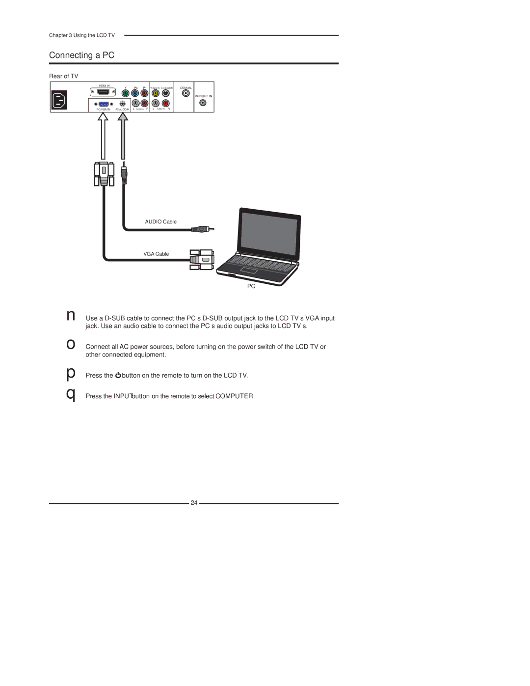 Dolby Laboratories FLX-1910 manual Connecting a PC 