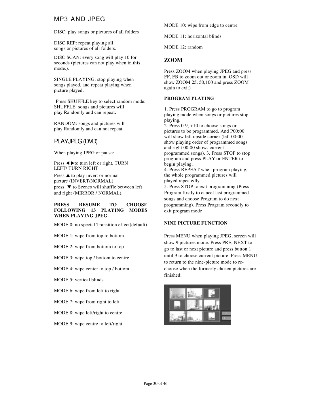 Dolby Laboratories Personal Video Recorder user manual Playjpeg DVD 