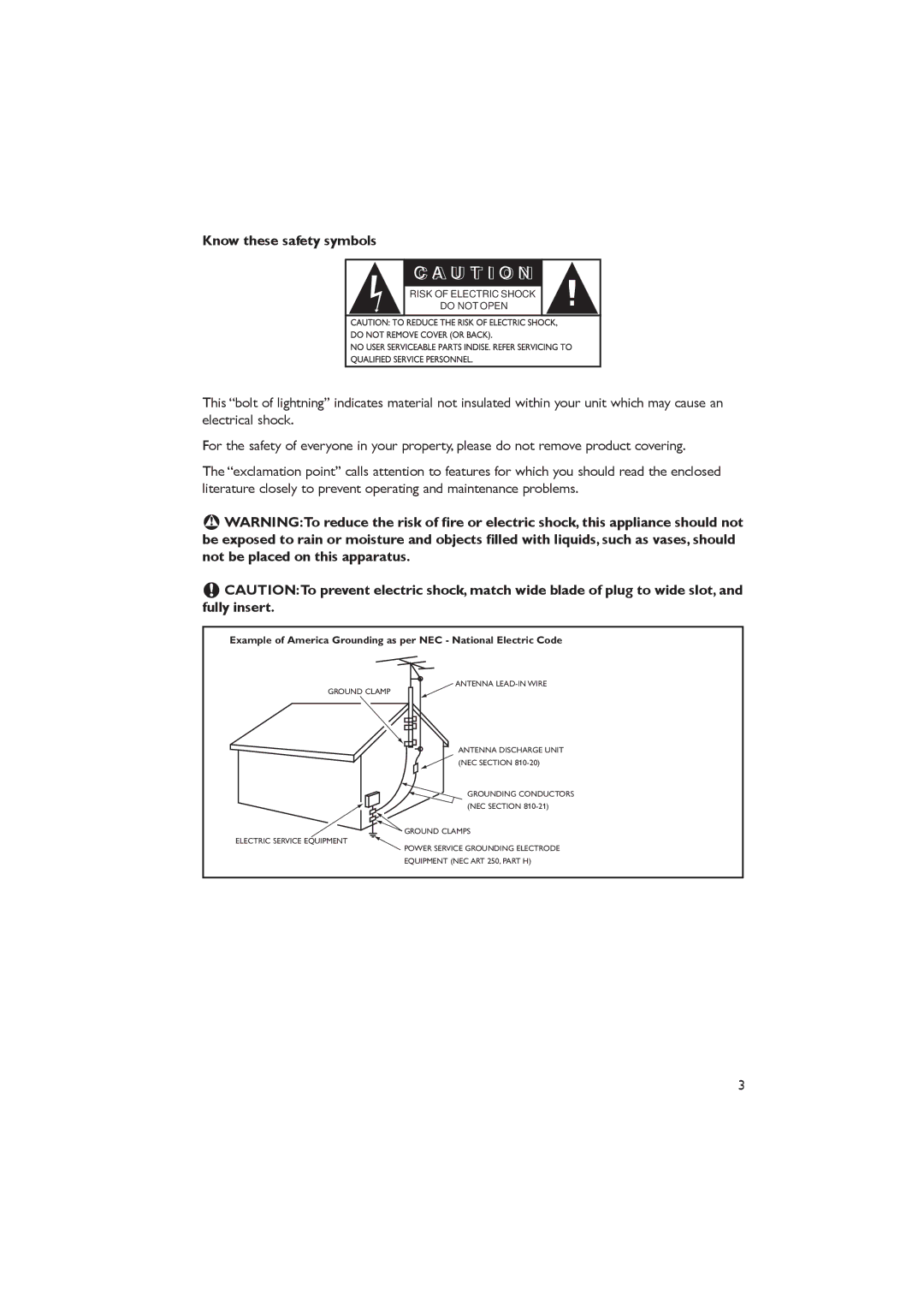 Dolby Laboratories RC2573GR, RC2888/01 important safety instructions U T I O N, Know these safety symbols 