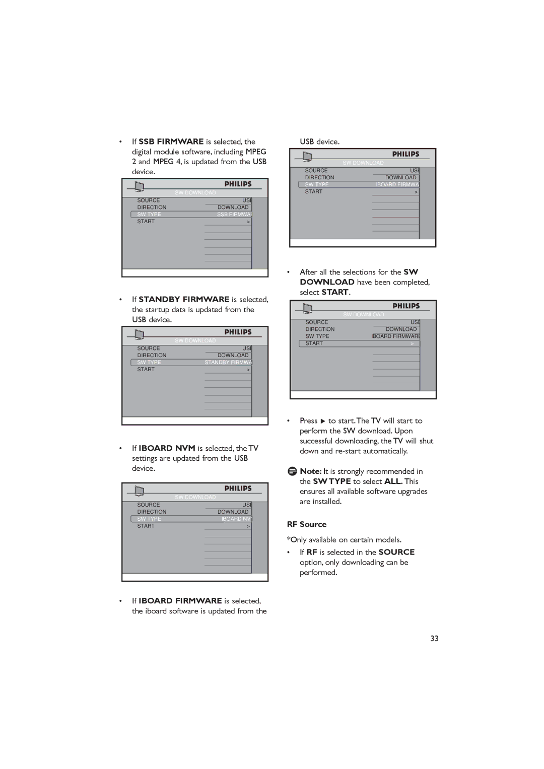 Dolby Laboratories RC2573GR, RC2888/01 important safety instructions USB device, RF Source 