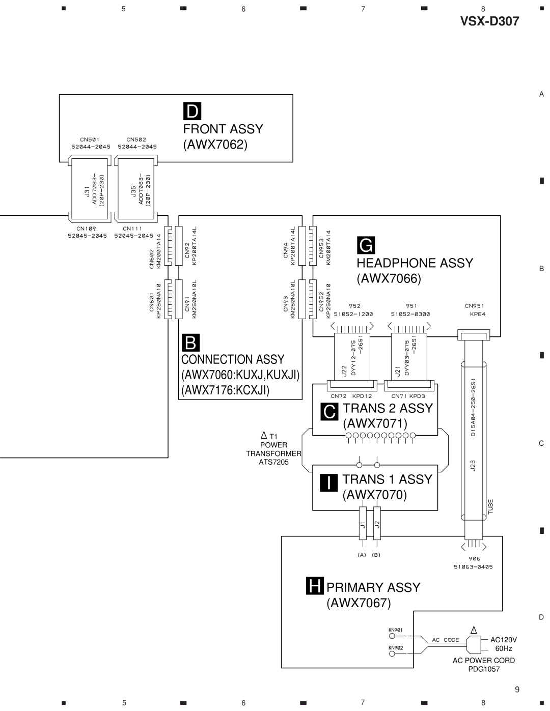 Dolby Laboratories 31-3043, STAV-3770 service manual Trans 2 Assy AWX7071 Trans 1 Assy AWX7070 