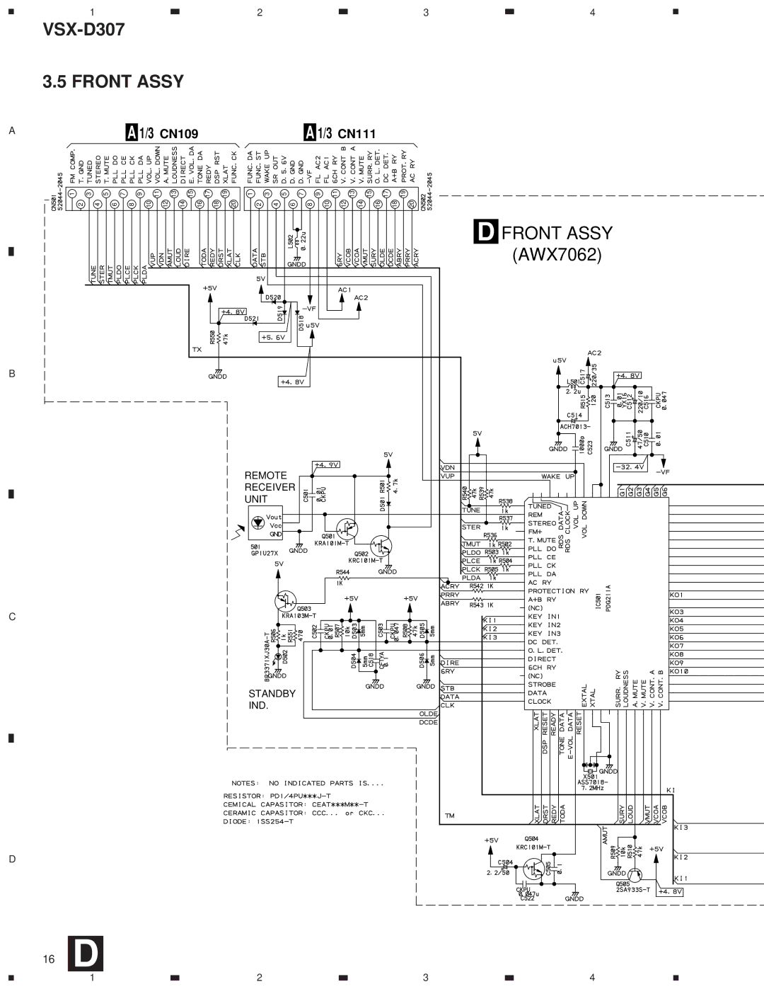 Dolby Laboratories STAV-3770, 31-3043 service manual Front Assy 