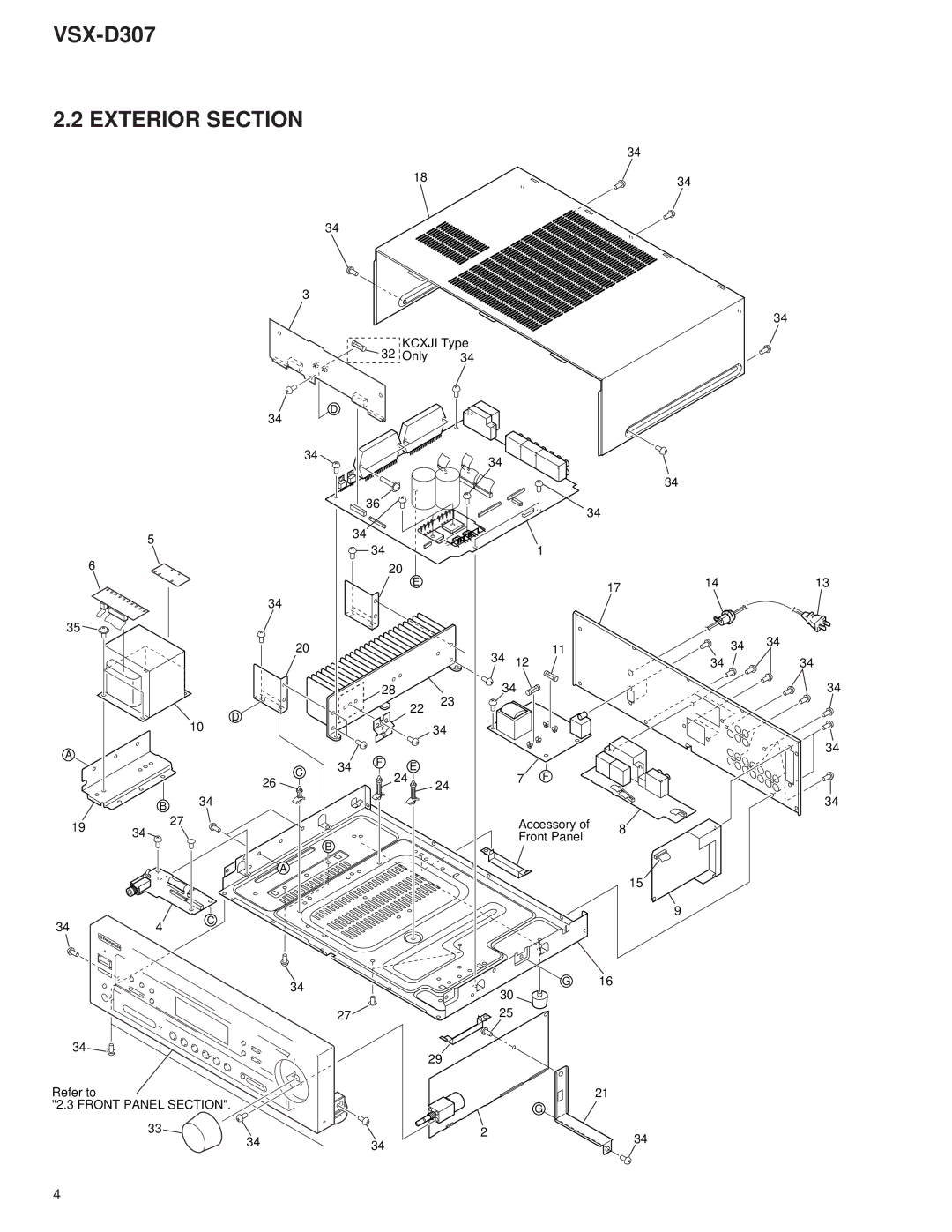 Dolby Laboratories STAV-3770, 31-3043 service manual Exterior Section 