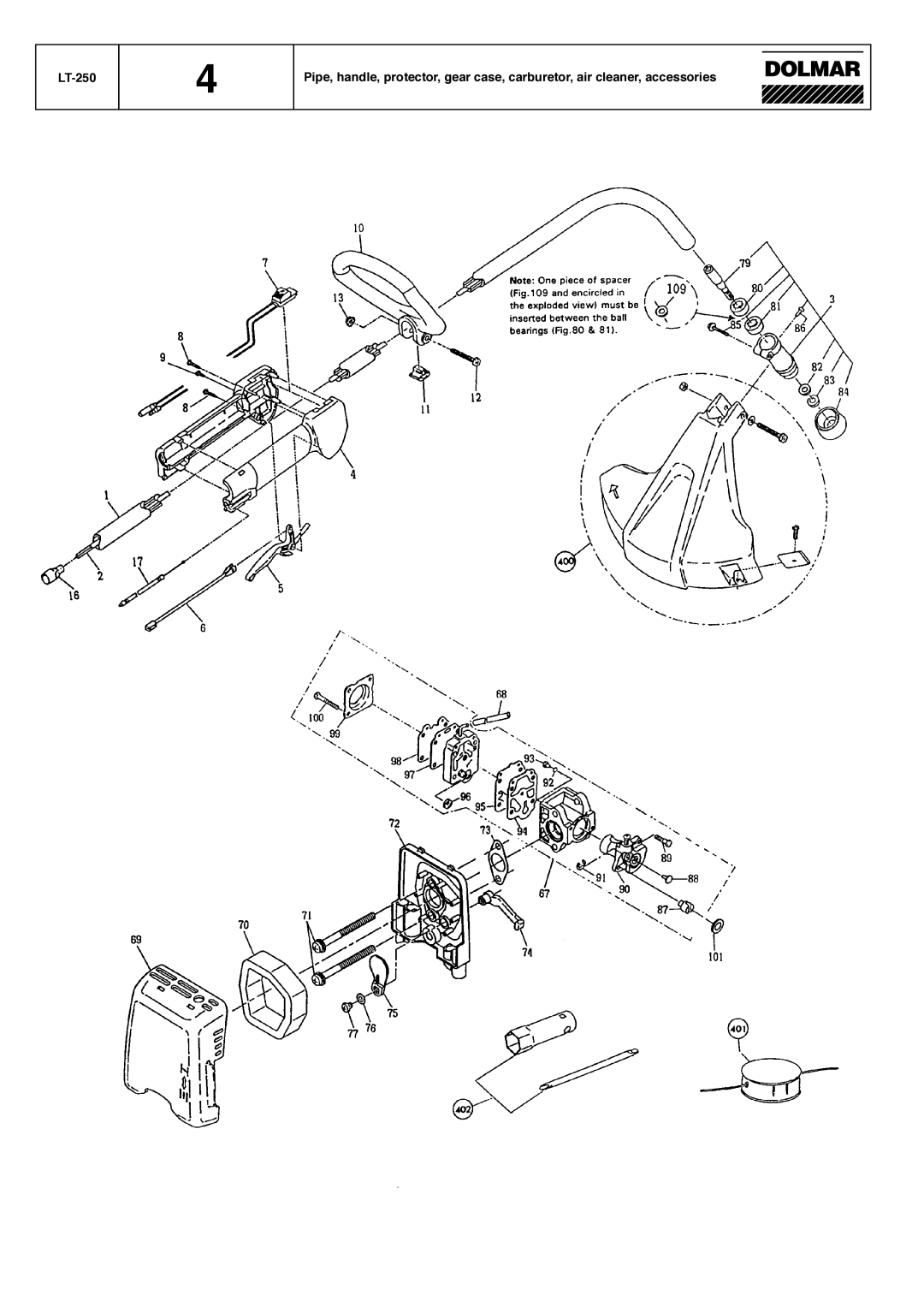 Dolmar LT-210, LT-250 manual 