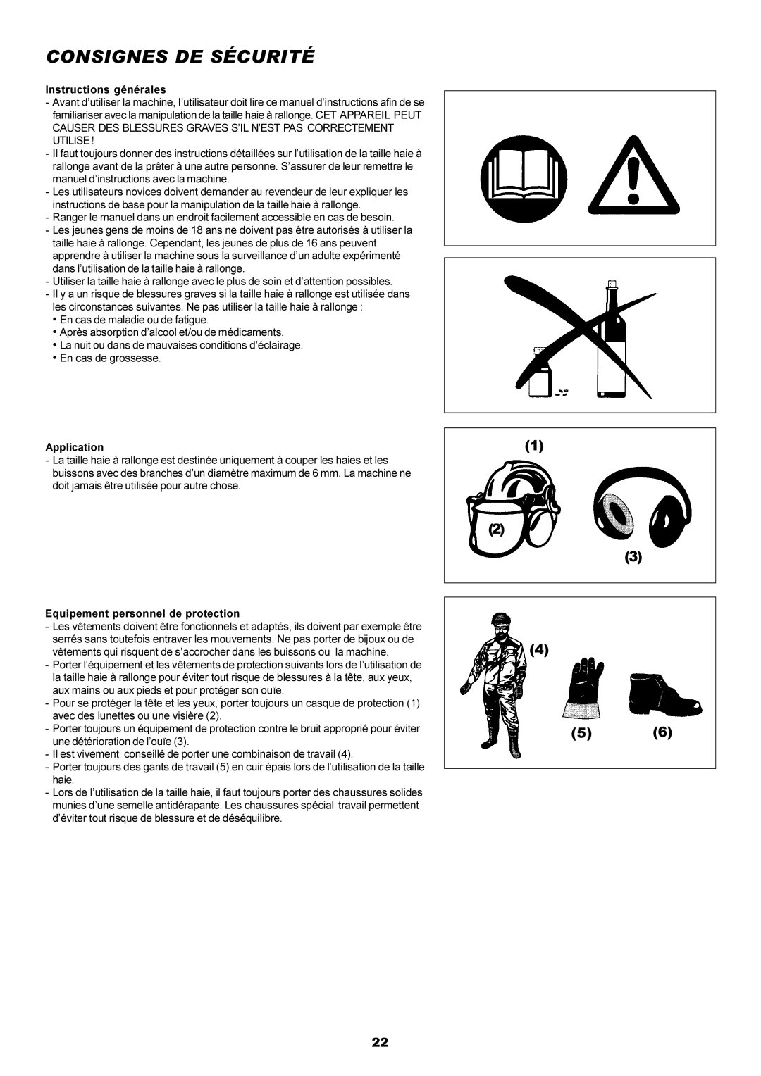 Dolmar MH-2556 instruction manual Consignes DE Sécurité 