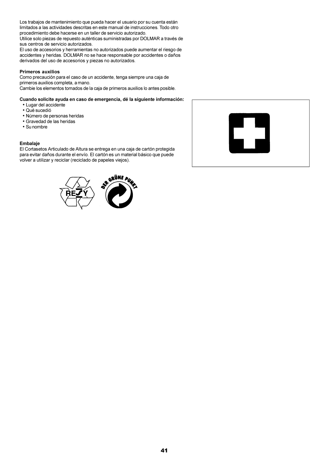 Dolmar MH-2556 instruction manual 