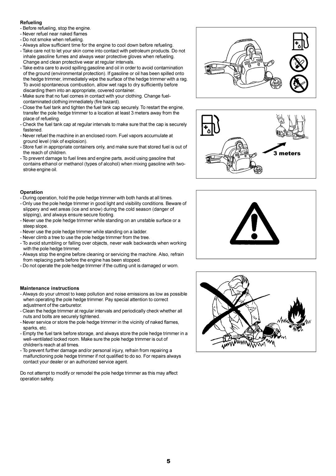 Dolmar MH-2556 instruction manual Meters 